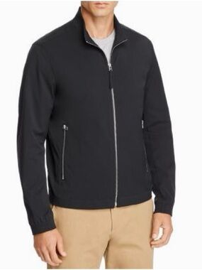 THEORY Tremont Neoteric Jacket Black Minimalist Tech Bomber